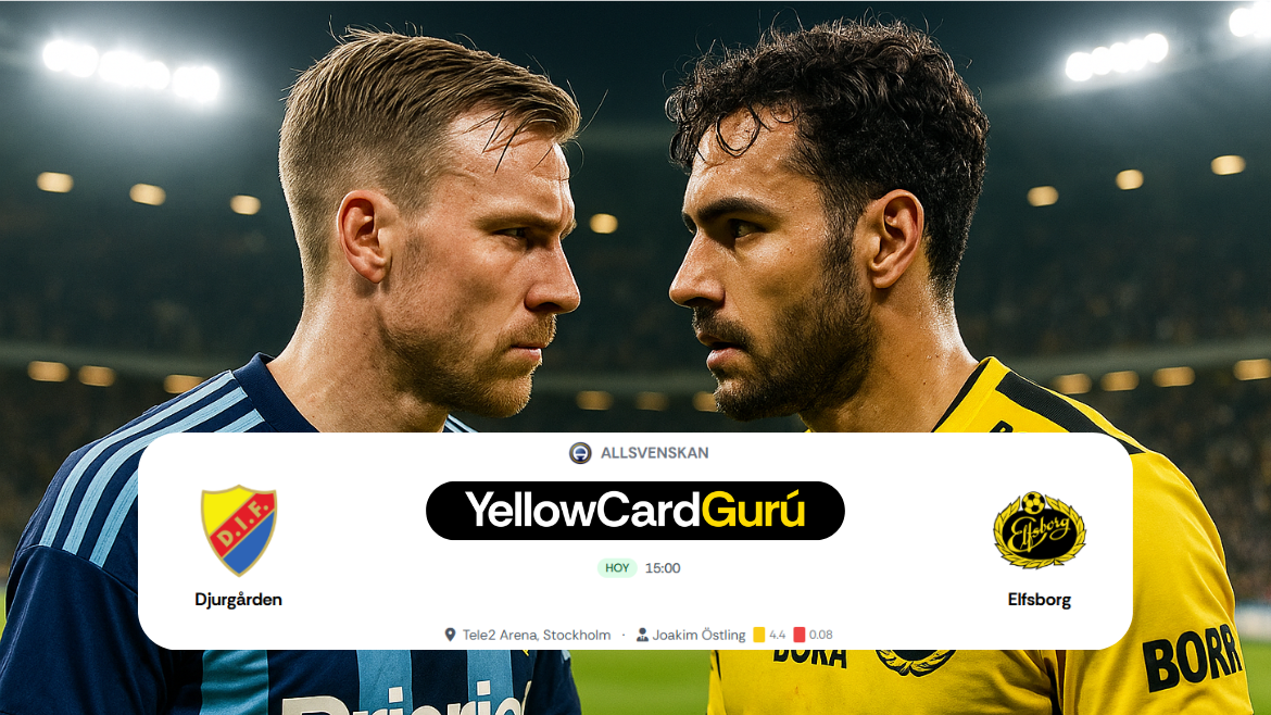 ⚽ Djurgarden vs Elfsborg – Análisis, Estadísticas y Pronóstico